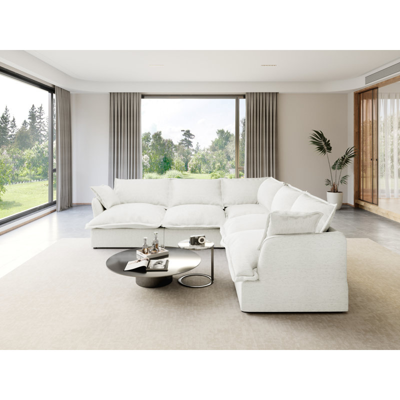 RUGS BY ZHALEH LIMITED INC Modular Sectional Couch Down Filled Sofa Comfty Convertible Deep Seat Cloud Couch For Living Room Detachable Washable Couches Cushion Covers Wayfair